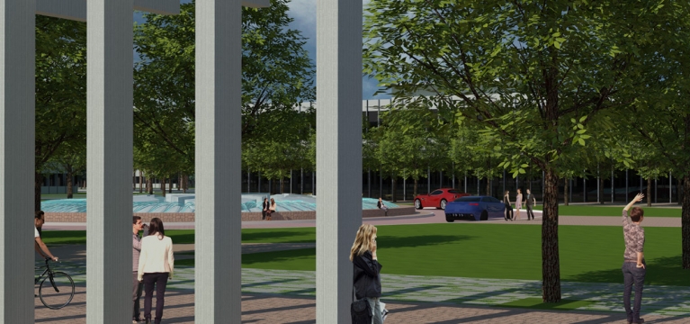 A View of the Main Business Corridor image